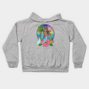 Tropical mermaid Kids Hoodie